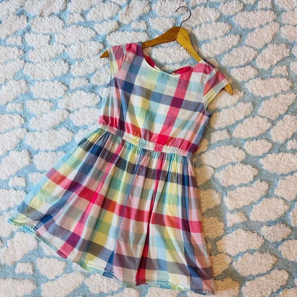 Gap Plaid Summer Dress Size 8